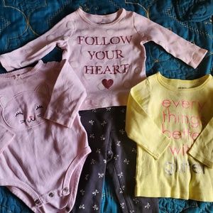 Carter's Girls Clothes (6-Months) 4 pieces